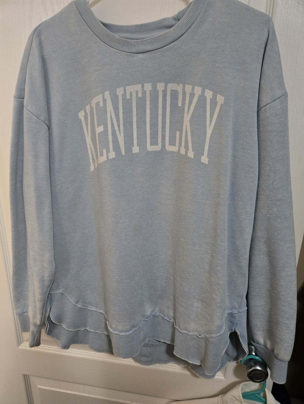 Kentucky Light Blue Crewneck Pullover Sweatshirt